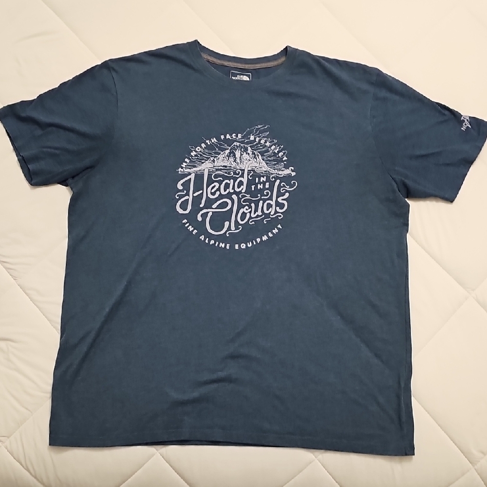 The North Face Blue Crew Neck Short Sleeve Tee